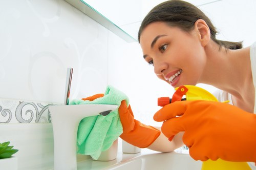 Weekly cleaning support for kitchens and bathrooms in W14