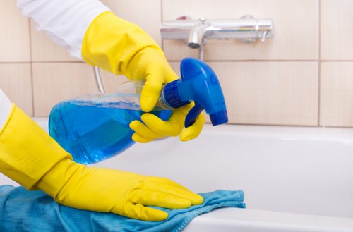 Local commercial cleaning support for mixed-use property in W14