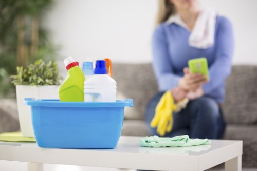 Professional curtain cleaning service for a home in W14